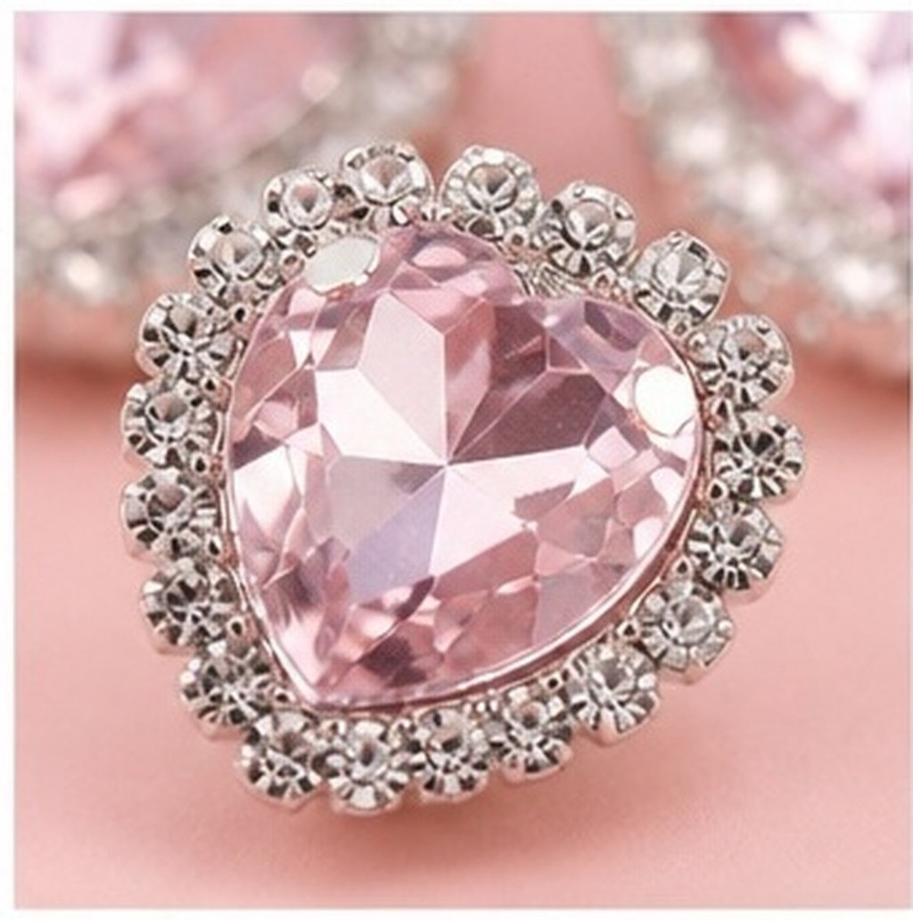 Embellishment Glue Craft - 30Pcs Heart Sewing Rhinestone DIY Craft