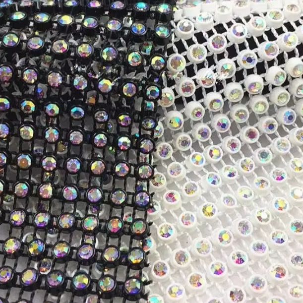 24 Rows Crystal Diamond Mesh T - Crystal Mesh Fabric ulasan dan harga